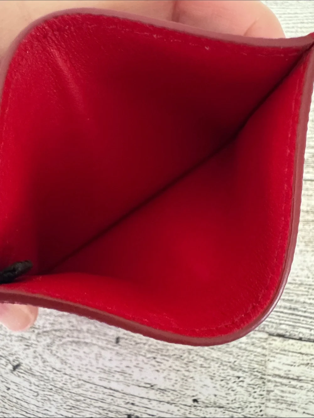 Sandro Paris Red Leather Card Wallet